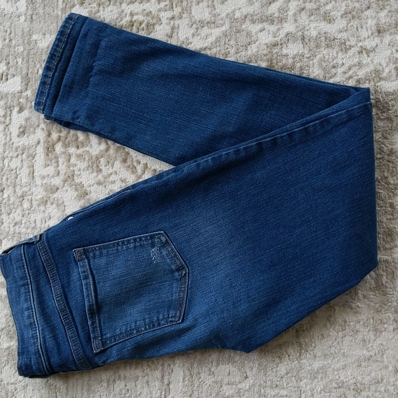 Banana Republic Girlfriend Distressed Jeans 25 / 0 Blue - Picture 12 of 16